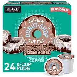 24ct The Original Donut Shop Chocolate Glazed Donut Keurig K-Cup Coffee Pods Flavored Coffee Medium Roast