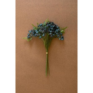 Artificial Blueberry Bundle – 13" Tall Multi Faux Floral Accent by Kalalou - 1 of 3