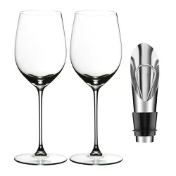 Riedel Veritas Viognier/Chardonnay Glass (2-Pack) with Wine Pourer