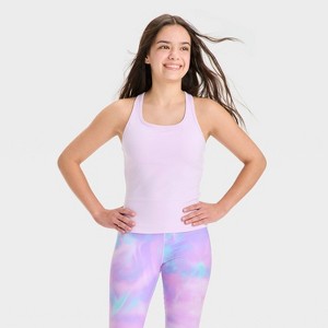 Girls' Racerback Tank Top - All In Motion™ - 1 of 3