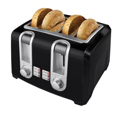 BLACK+DECKER 4-Slice Toaster Bagel Toaster Black - T4569B