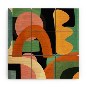 Nadja Minimal Modern Abstract 32 Wood Wall Mural - society6 - 1 of 2