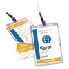 Avery Lanyard-Style Badge Holder w/Laser/Inkjet Inserts, Top Load, 4.25 x 6, WE, 75/PK - 2 of 3