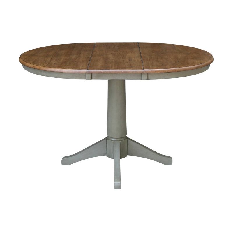 36" Magnolia Round Top Dining Table with 12" Leaf - International Concepts, 6 of 12