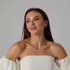 Dainty Handmade Layered Pearl Necklace: 14K Gold Plated Pendant & Chain for Women, Everyday Elegant Jewelry Gift - 4 of 4