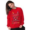 Ugly Christmas Pattern Light it Up Sweatshirt for Men or Women Brisco Brands - 4 of 4