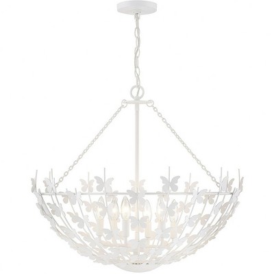 Savoy House Birch 6 - Light Pendant in  Bisque White