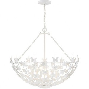 Savoy House Birch 6 - Light Pendant in  Bisque White - 1 of 4