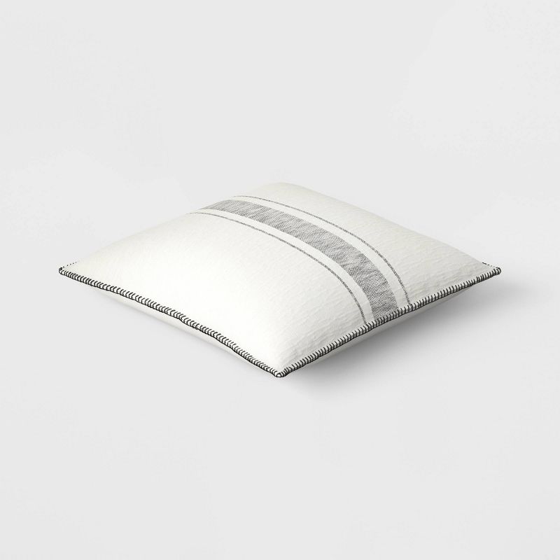 Oversized Placed Striped Square Throw Pillow - Threshold™, 4 of 9