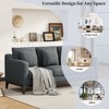 80.5''W Modern Upholstered Sofa Couch with Wood Frame, 3-Seater Fabric Sofa for Living Room & Apartment - ModernLuxe - 4 of 4