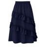 Girls Ruffled Skirts Summer Highwaist Maxi Skirts for Girls A-line Adjustable Drawstring Skirts with Irregular Hem - 3 of 4