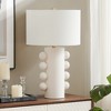 Hudson and Canal Tall Ceramic Table Lamp with Fabric Shade - 3 of 4