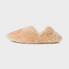 Women's Cozy Fleece High Cut Pull-On Slipper Socks with Grippers - 2 of 4