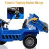 12V Electric Ride-On Dump Truck for Kids, Construction Vehicle with Remote Control, MP3/USB,Lights,Horn,Lifting Dump Bed - 4 of 4