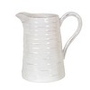 Ceramic Pitcher - White - Storied Home - image 2 of 4