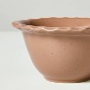4pc 4oz Stoneware Carved Edge Prep Bowls Brown/Cream/Green/Tan - Hearth & Hand™ with Magnolia - 3 of 3