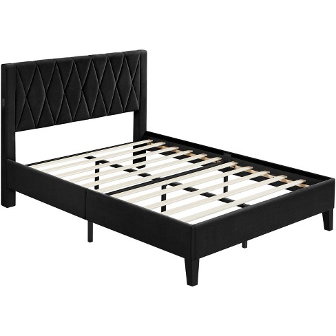 Yaheetech Upholstered Bed Frame With Built-in Usb Ports : Target