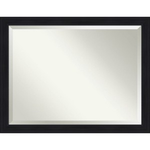 Amanti Art Abbey Black Beveled Framed Bathroom Vanity Wall Mirror - 1 of 4