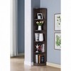 Fc Design 5 Tier Corner Bookcase Wooden Display Shelf Storage Rack  Multipurpose Shelving Unit In Red Cocoa Finish : Target