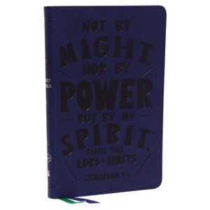 KJV Holy Bible: Thinline Youth Edition, Blue Leathersoft, Red Letter, Comfort Print: King James Version (Verse Art Cover Collection) - 1 of 1