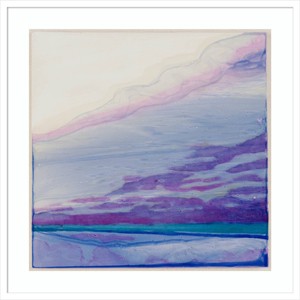 33" x 33" Caimant Beach by Charlotte Johnstone Wood Framed Wall Art Print - Amanti Art: Coastal Scene, Acrylic Lithograph - 1 of 4