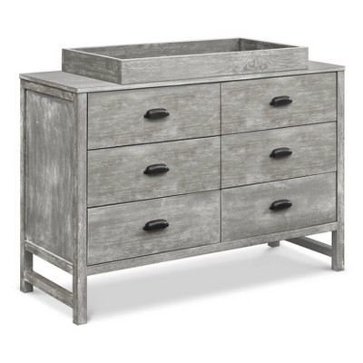 Cottage Grey Farmhouse 6-Drawer Double Dresser for Nursery