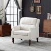 YOUNIKE 30.31” W Oversized Accent Chair Velvet Upholstered Armchair Single Office Chair With Solid Wood Legs for Living Room/Bedroom - 2 of 4