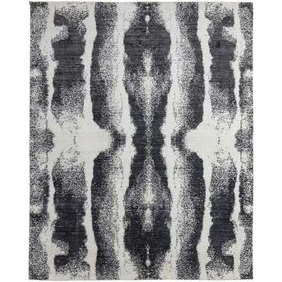 Coda Modern Abstract Black/White Area Rug