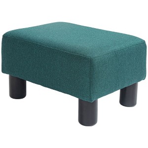 NicBex Linen-Like Storage Ottoman Cube Tufted Footrest with Plastic Legs for Bedroom and Living Room, Green - 1 of 4