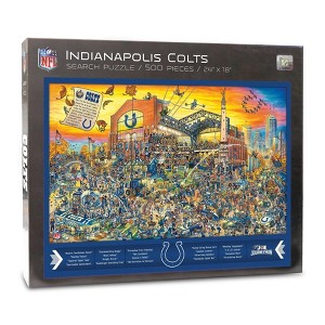 NFL Indianapolis Colts Joe Journeyman Seek and Find Puzzle - 500pc - 1 of 4