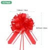 Unique Bargains Plastic Flower Ribbon Satin Gift Bow Pull Bows 12 Pcs - 3 of 4