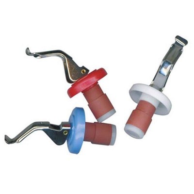Norpro 3pc Bottle Stoppers Set - Cork Seals Glass Soda Pop & Wine Bottles Airtight