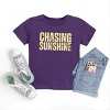 The Juniper Shop Chasing Sunshine Block Distressed Youth Short Sleeve Tee - 4 of 4