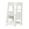 TopComfy Adjustable Height Toddler Standing Tower with Removable Anti Drop Safety Rail for Kitchen Bedroom Bathroom, White, 37.8"*4.72"*21.65" - 2 of 4