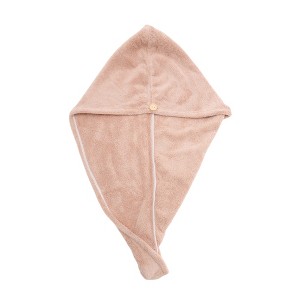 Unique Bargains Water-absorbent Solid Hair Towel 1 Pc - 1 of 3