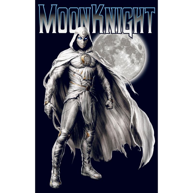 Men's Marvel: Moon Knight The Lunar Protector Watching T-Shirt, 2 of 6