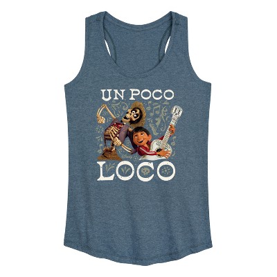 Women's - Coco - Un Poco Loco Graphic Racerback Tank