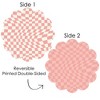 Big Dot of Happiness Pink Checkered Party - Round Table Decorations - Paper Chargers - Place Setting For 12 - 3 of 4