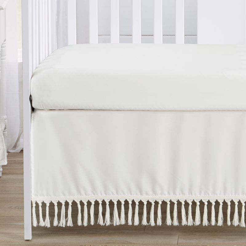 Sweet Jojo Designs Boy Girl Gender Neutral Unisex Baby Crib Bedding Set - Boho Dot Collection Ivory 4pc, 5 of 8