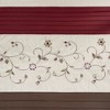 Floral Fabric Shower Curtain 72"x72", Fine Pleated Details Transitional Shower Curtains, Farmhouse Style Bathroom Accessory - 4 of 4
