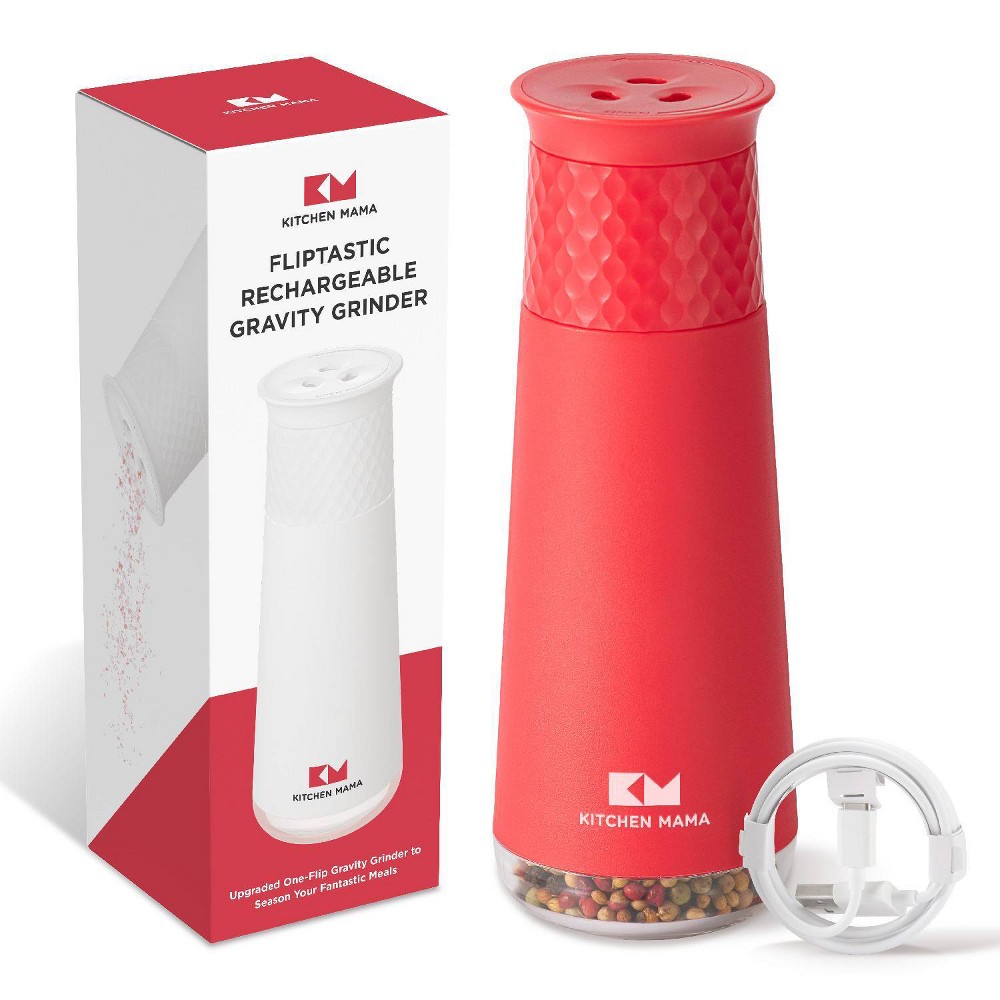 Kitchen Mama Salt and Pepper Grinder Red