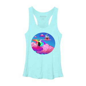 Women's Design By Humans Smokes in the sky By LilLogan Racerback Tank Top - 1 of 3
