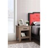 Glory Furniture Lennox 1 Drawer Nightstand in Sandle Wood - 2 of 4