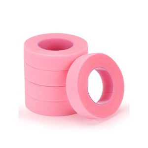 PE Lash Tapes, 5 Rolls Adhesive Micropore Breathable Pink Eyelash Extension Tapes Lash - 1 of 4