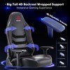 Vynxaria Big and Tall Gaming Chair 400lbs Sweat-Proof PU Leather, Wide Seat (23W"×21D"), Ergonomic Adjustable, SGS/BIFIMA Certified - 2 of 4