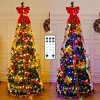 GOTGELIF 6Ft Cascade Style Retractable Pull-Up Pre-Decorated Christmas Tree, Fully Lit & Ready to Glow - 4 of 4