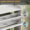 Narrow Shoe Rack Cabinet with Flip Drawers, Hidden Golden Handles - 4 of 4