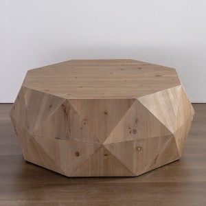 NicBex 38.18 Inch 3D Embossed Pattern Coffee Table with MDF Tabletop,Center Table for Living Room,Bedroom - 1 of 4