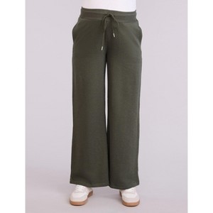 Women's Under the Belly Wide Leg Sweatpants | Motherhood Maternity - 1 of 4