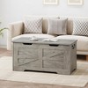 Storage Chest, 39.4" Toy Chest for Boys Girls, Kids Wood Large Toy Box, Storage Bench Trunk with Safety Hinge - 4 of 4